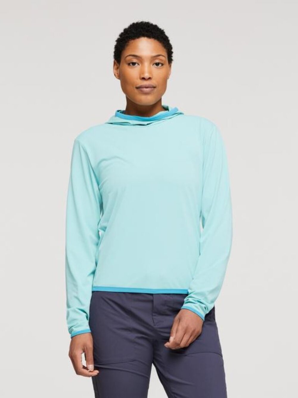 Cotopaxi Sombra Sun Hoodie Women’s L UPF 50+ Blue Hiking